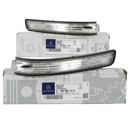 2x ORIGINAL Mercedes Blinkleuchte Au&szlig;enspiegel LED W169 W245 links + rechts