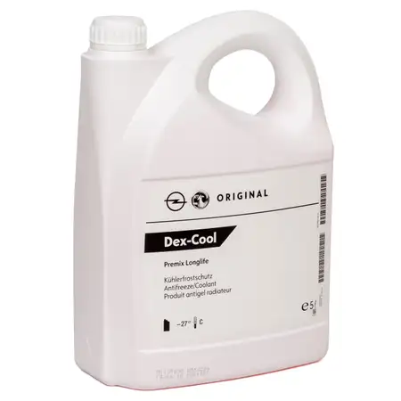 ORIGINAL GM Opel Frostschutz K&uuml;hlerfrostschutz DEX-COOL Premix Longlife 5 Liter