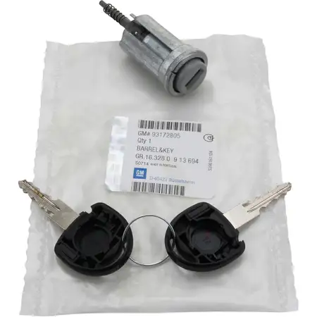 ORIGINAL GM Opel Schlie&szlig;zylinder Z&uuml;ndschloss + Schl&uuml;ssel 913694 / 93172805