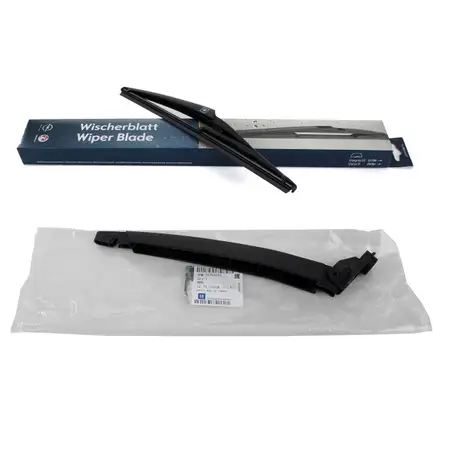 ORIGINAL GM Opel Heckwischerarm 55703093 + Heckscheibenwischer 13240594 CORSA D