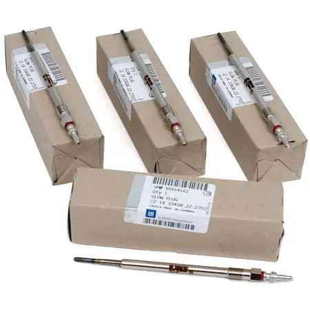 4x ORIGINAL GM Opel Gl&uuml;hkerze ASTRA J bis Fgst.-Nr. COMBO 2.0 CDTI 55564162