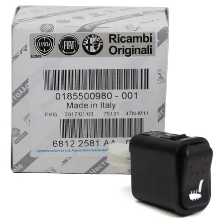 ORIGINAL Alfa Romeo Schalter Sitzheizung 147 156 166 GIULIETTA GT MITO 185500980