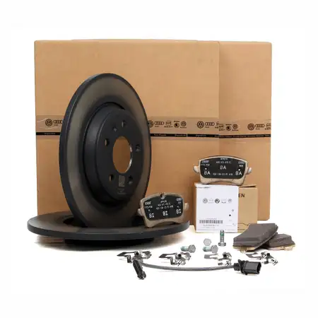 ORIGINAL Audi Bremsscheiben + Bremsbel&auml;ge + Wako A6 (4G C7) A7 (4G) 1KW hinten