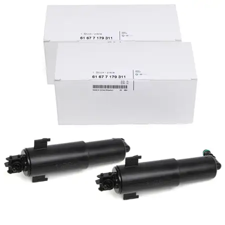 2x ORIGINAL BMW Scheinwerfer Waschd&uuml;se Teleskopd&uuml;se E90 E91 E92 E93 61677179311