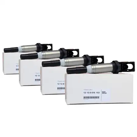 4x ORIGINAL BMW Z&uuml;ndspule 3-polig 1er 3er 5er 6er 7er X1 X3 X5 X6 Z4 12138616153