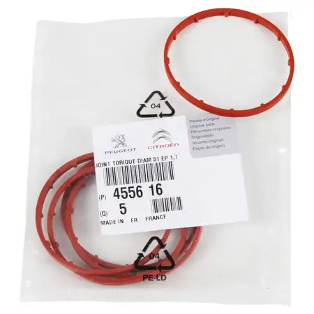 ORIGINAL Citroen Peugeot Dichtung O-Ring f&uuml;r Unterdruckpumpe Vakuumpumpe 4556.16