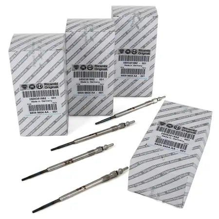 4x ORIGINAL Fiat Gl&uuml;hkerze DUCATO (244) (250 290) 2.3 D 3.0 D 500351992