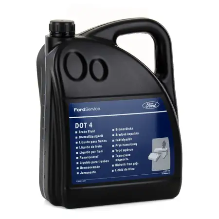 ORIGINAL Ford Bremsfl&uuml;ssigkeit DOT 4 5000ml 5 Liter 5L Kanister DOT4 1850523