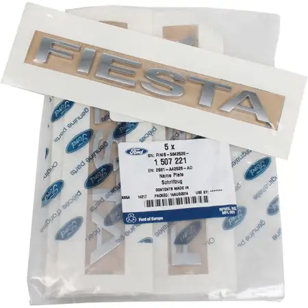 ORIGINAL Ford Emblem Logo Plakette Schriftzug Fiesta V MK5 (1 St&uuml;ck) 1507221