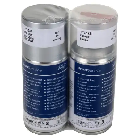 ORIGINAL Ford Lackspr&uuml;hdose SILBER REFLEX + Klarlack 150ml 1775334