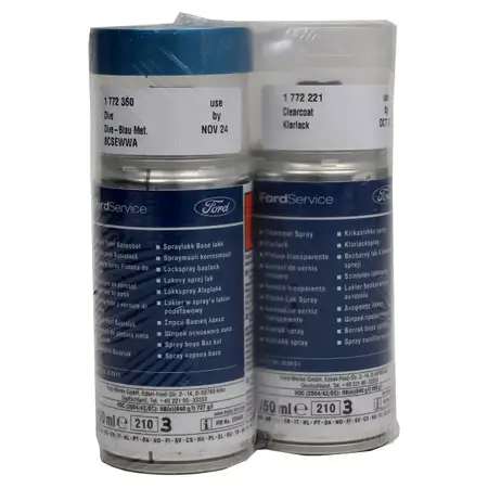 ORIGINAL Ford Lackspr&uuml;hdose DIVE BLAU-METALLIC + Klarlack 150ml 1772360
