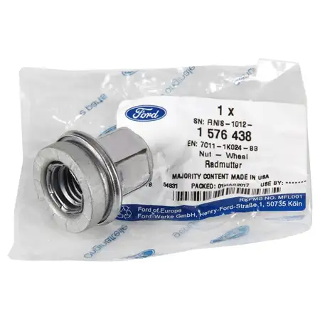 ORIGINAL Ford Radmutter Stahlfelge Alufelge M14x2,0mm TRANSIT 2000-2014 1576438