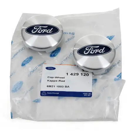 2x ORIGINAL Ford Nabendeckel Felgendeckel &Oslash; 54,5 mm GALAXY S-MAX (WA6) 1429120