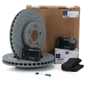 ORIGINAL Mercedes-Benz Bremsscheiben + Bremsbel&auml;ge + Wako C-KLASSE W205 vorne