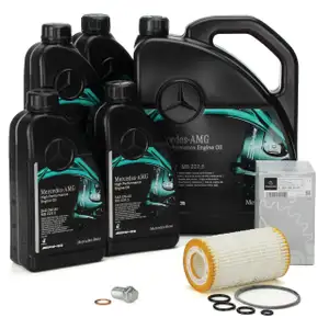 9L ORIGINAL Mercedes AMG &Ouml;l 0W40 MB 229.5 + &Ouml;lfilter 0001802609 C55 E55 G55 AMG