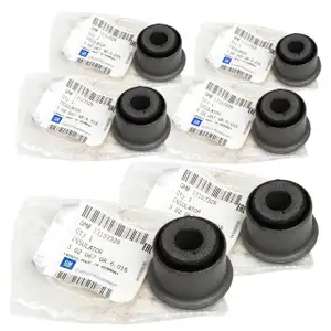 6x ORIGINAL OPEL Gummilager Achsk&ouml;rperlager ASTRA G H ZAFIRA A B vorne 13107328