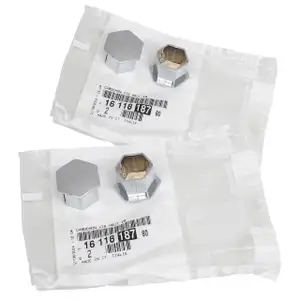 4x ORIGINAL Peugeot Abdeckkappe Radbolzen f&uuml;r Radschrauben 14,5mm 1611818780