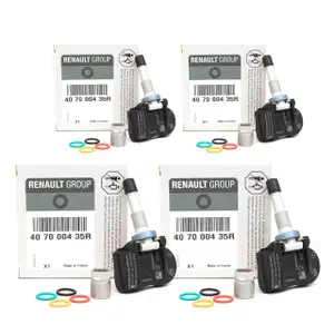 4x ORIGINAL Renault RDKS Reifendrucksensor Luftdrucksensor 407000435R