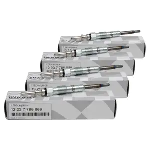 4x ORIGINAL BMW Gl&uuml;hkerze 12237786869 f&uuml;r 118d 120d 318-335d 520-535d 635d 730d