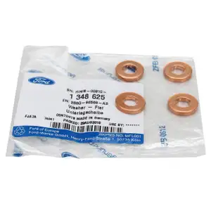 4x ORIGINAL Ford Dichtring D&uuml;senhalter Einspritzd&uuml;se FIESTA 5 6 1.4 TDCi 1348625