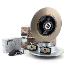 ORIGINAL Renault Bremsen Kit Bremsscheiben + Bel&auml;ge + Radlager Megane III hinten