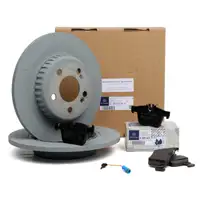 ORIGINAL Mercedes-Benz Bremsscheiben 0004230512 + Bel&auml;ge + Wako C-KLASSE hinten