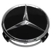 ORIGINAL Mercedes Nabendeckel Felgendeckel &Oslash; 75 mm SCHWARZ 66470200 (1 St&uuml;ck)