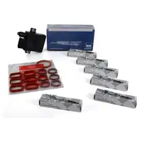 ORIGINAL BMW Gl&uuml;hkerzen 12237786869 + Steuerger&auml;t + Dichtungen GSE102 6-Zylinder