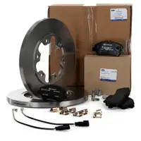 ORIGINAL Ford Bremsscheiben + Bremsbel&auml;ge + Wako TRANSIT ab 01.2014 hinten