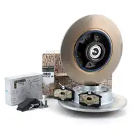 ORIGINAL Renault Bremsen Kit Bremsscheiben + Bel&auml;ge + Radlager Megane III hinten