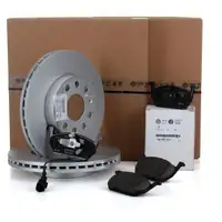 ORIGINAL Audi VW Bremsscheiben + Bremsbel&auml;ge + Wako A3 8V GOLF VII PR-1ZF vorne